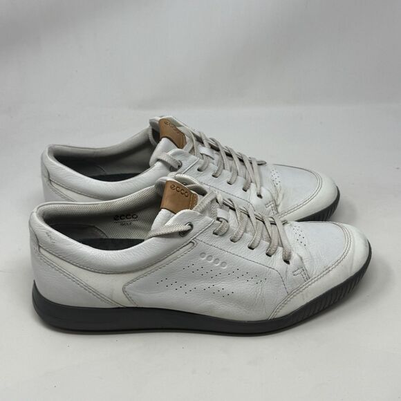 ECCO Golf Street Retro Shoes Mens 12 EU 46 White Leather Hydromax Spikeless main image 11